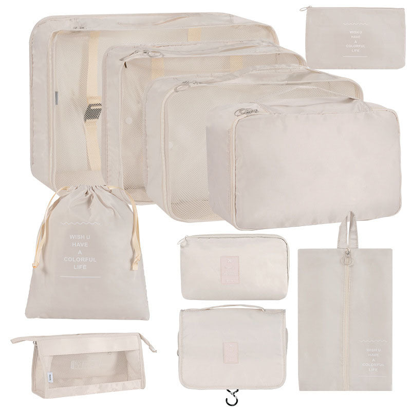 Korean Buggy Set Large Capacity Clothing Shoes Cosmetics Travel Bags