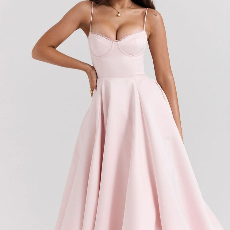 Women's Princess Pettiskirt Floral Dress Summer High-grade Dresses