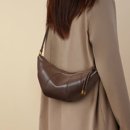 Women's Genuine Leather Fashion Commuter Senior Crossbody Bags