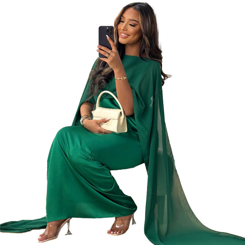 Women's Robe Dress Round Neck Loose Big Dresses