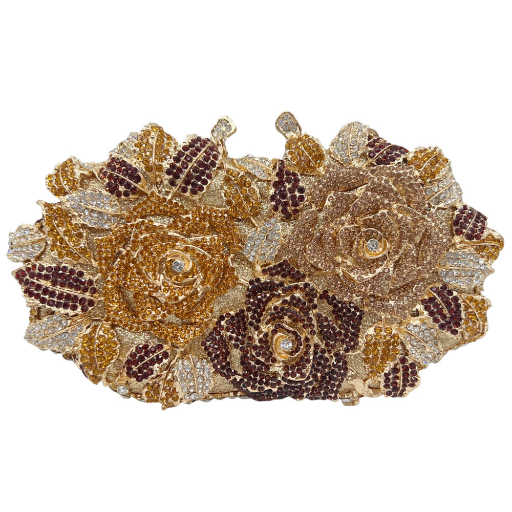 Women's Spring Luxury Fashion For Dinner Rose Shape Evening Bags