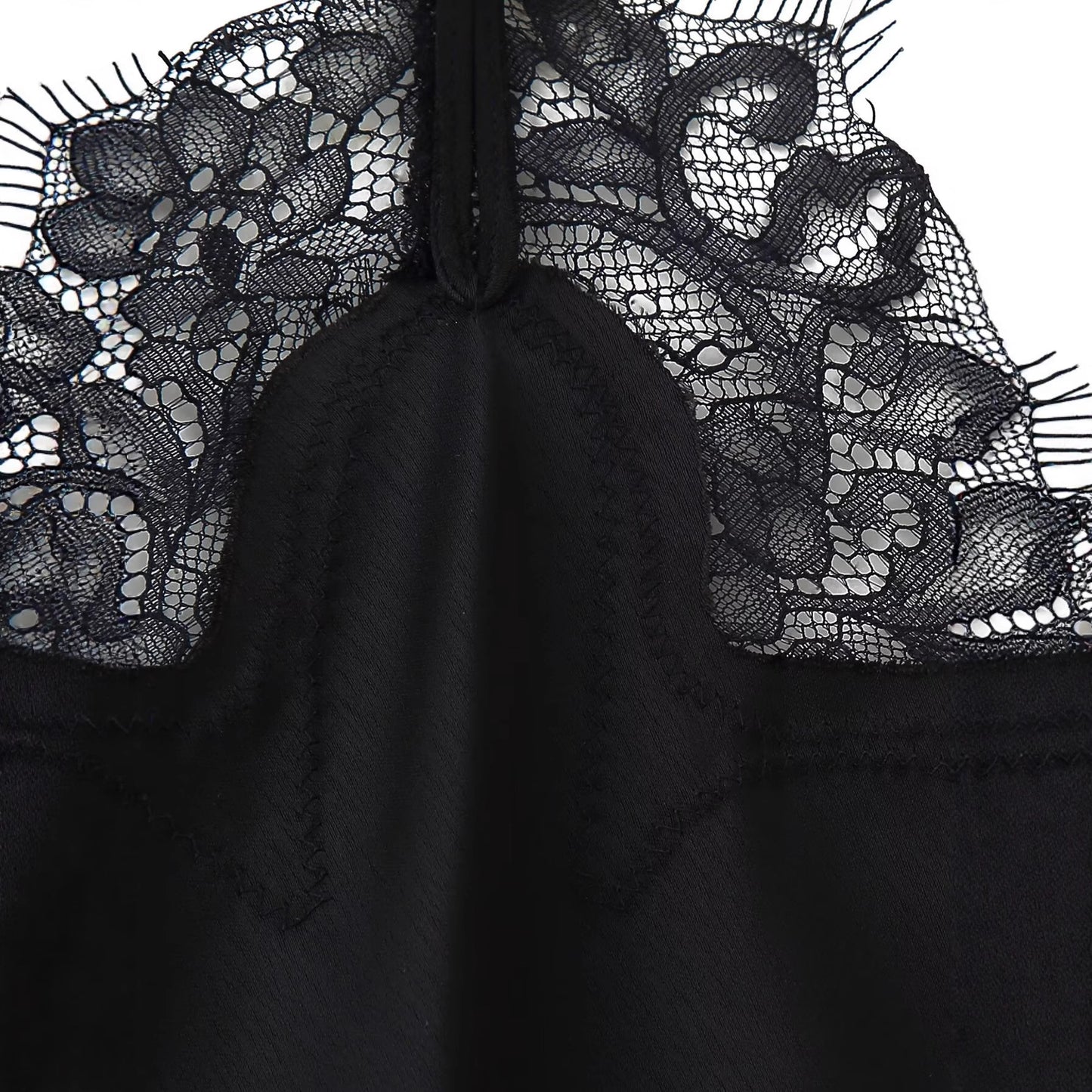 Women's Halter Lace Silk Satin Dress Dresses