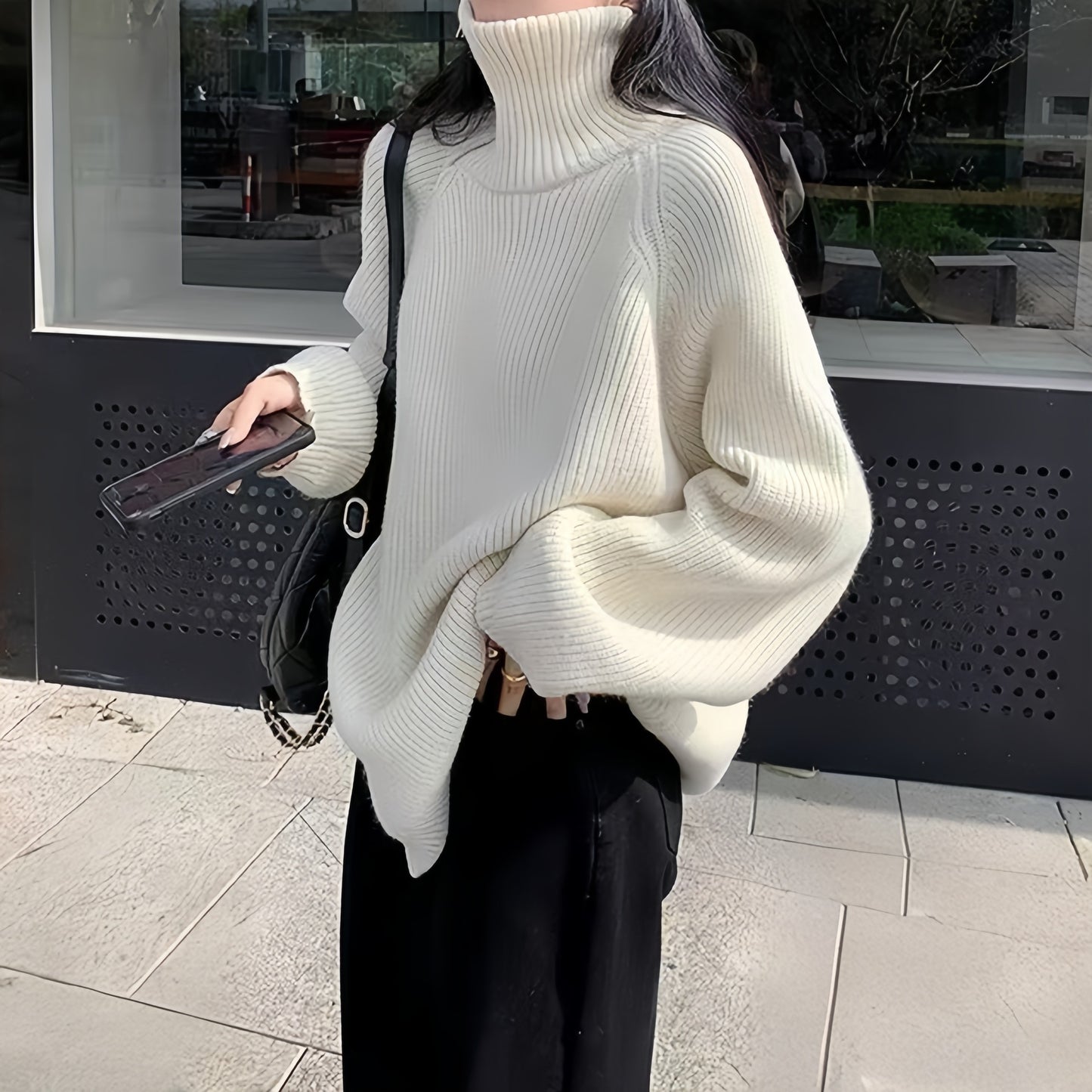 Women's Zip Loose Long Sleeve Regular Idle Knitwear