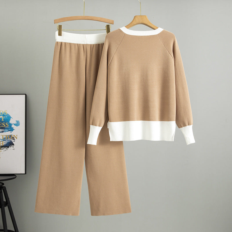 Innovative Women's Loose Pullover Two-piece Set Fashion Casual Suit