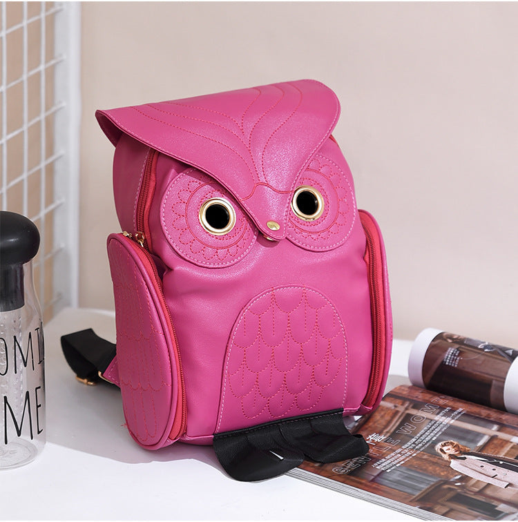 Women's Korean Trend Owl Fashion Personalized Cartoon Backpacks
