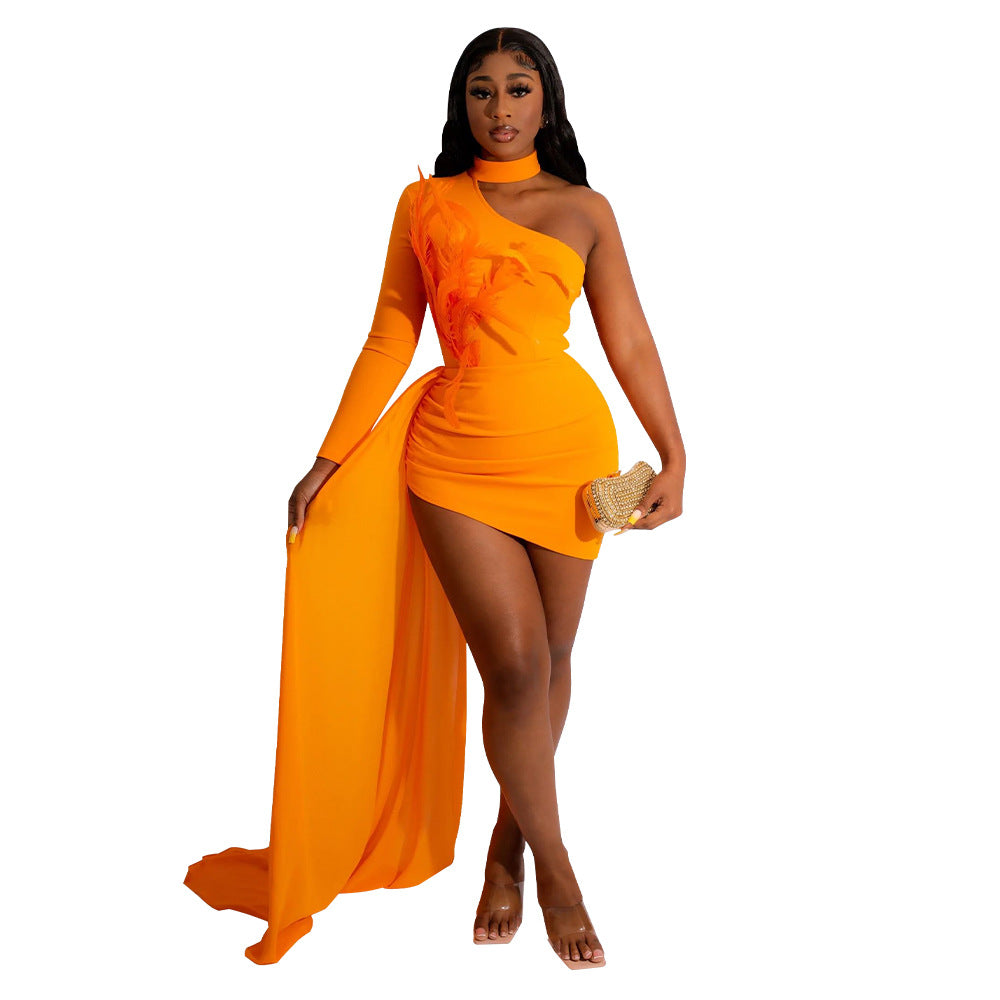 Women's Fashion Wear Sexy Waist Trimming Dress Dresses
