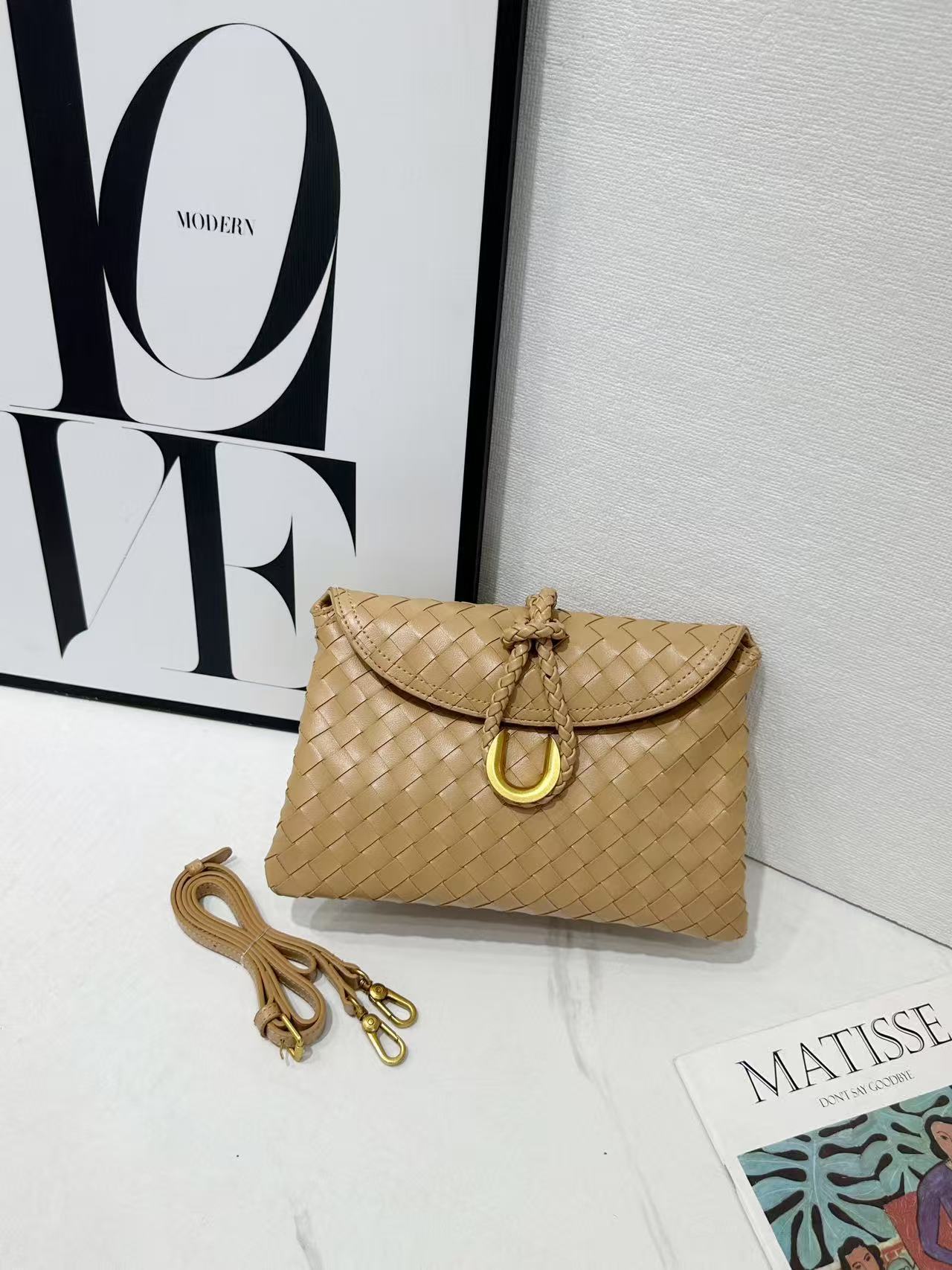 Casual Beautiful Classic Woven Dinner Envelope Small Square Bags