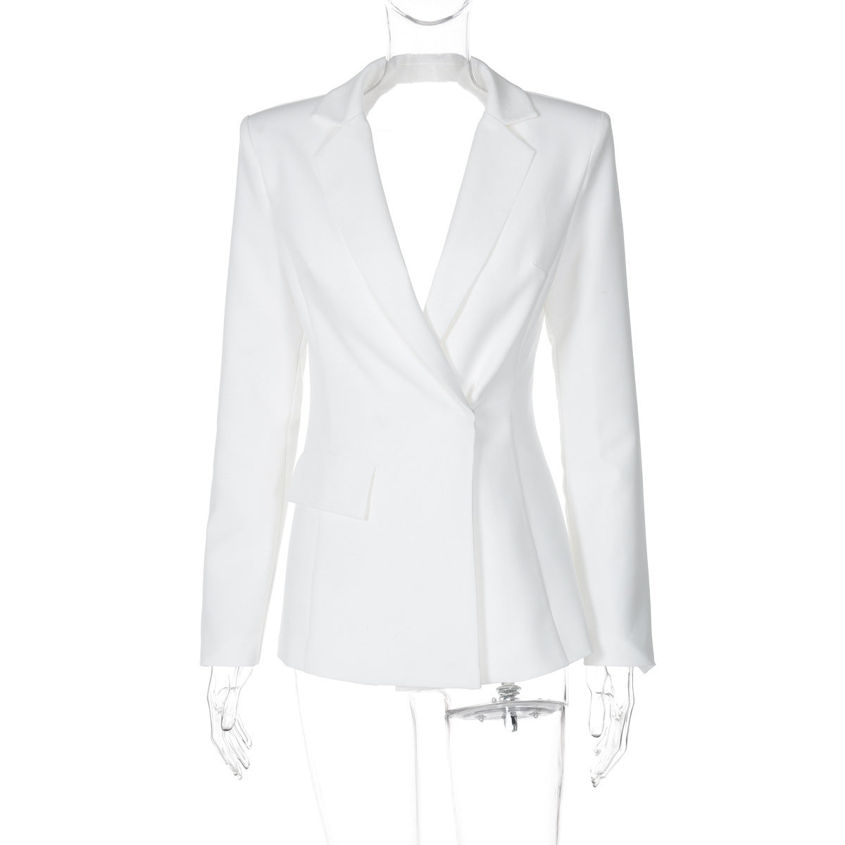 Women's Sexy Backless Slim Fit Temperament Long Blazers