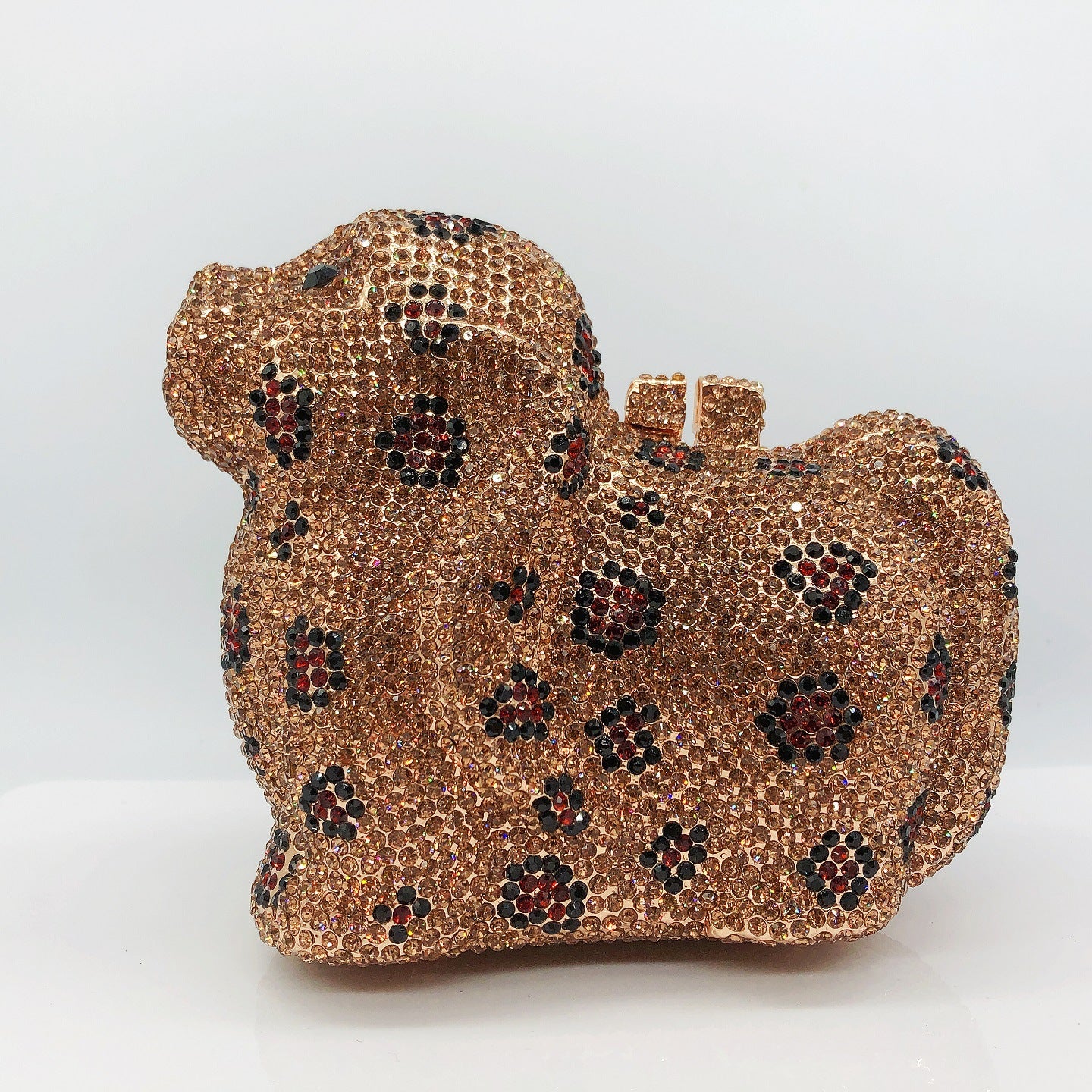 Mini Dog Inlaid Rhinestone Diamond Clutch Evening Bags