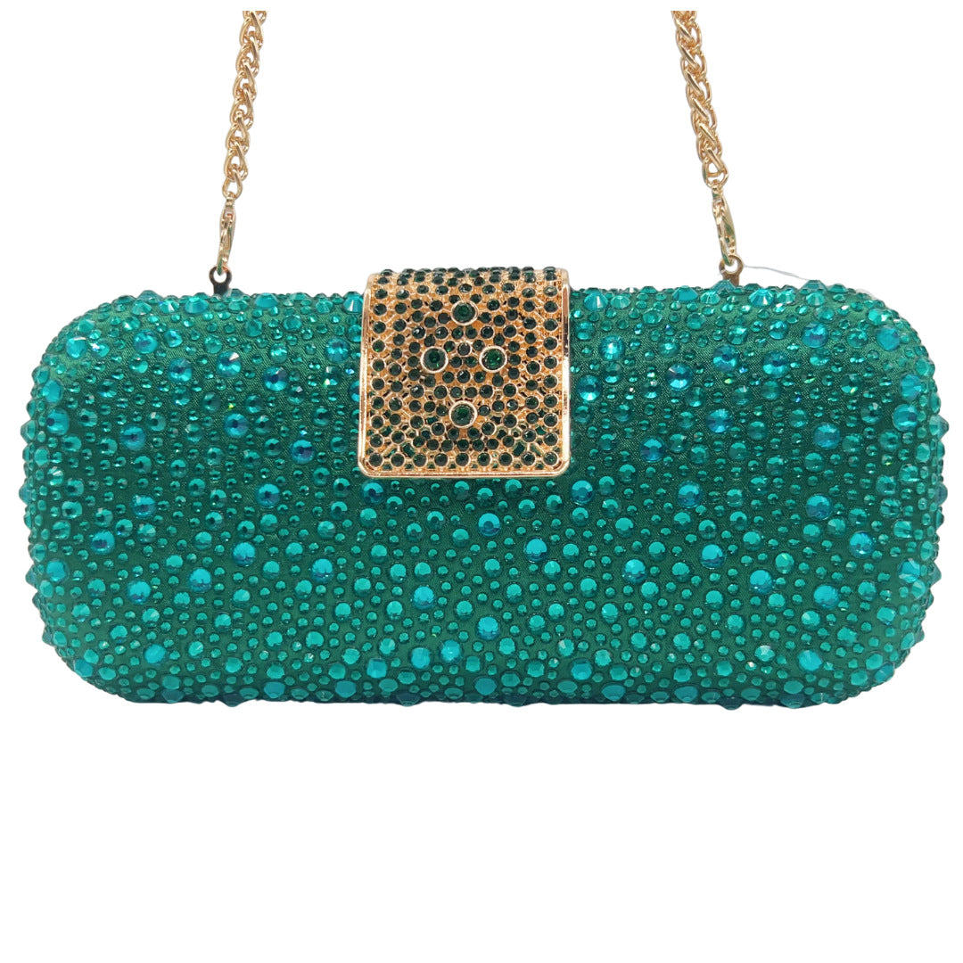 Women's Light Luxury Shiny Double-sided Hot Hand-held Evening Bags