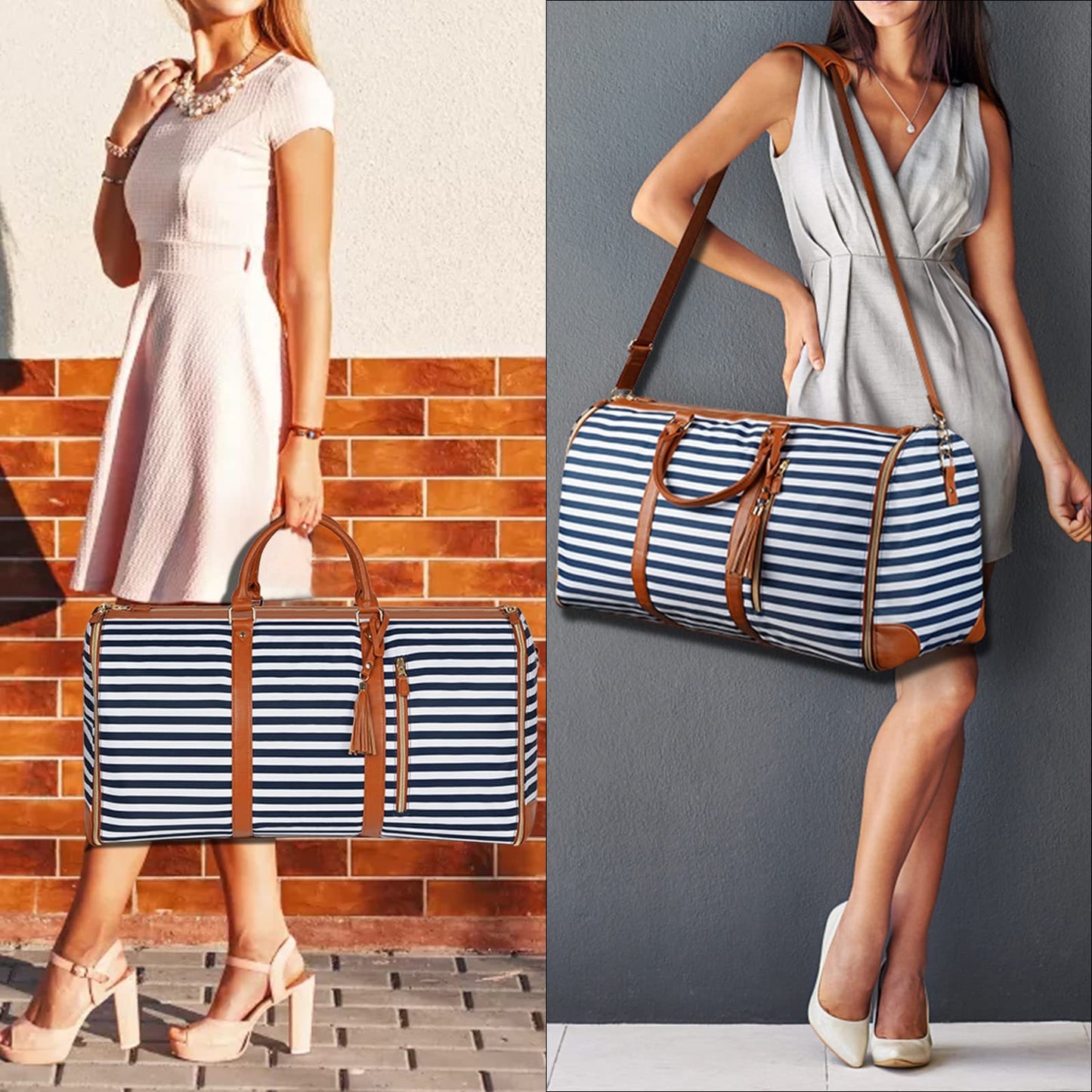 Women's & Men's & Portable Suit Folding Large Capacity Travel Bags