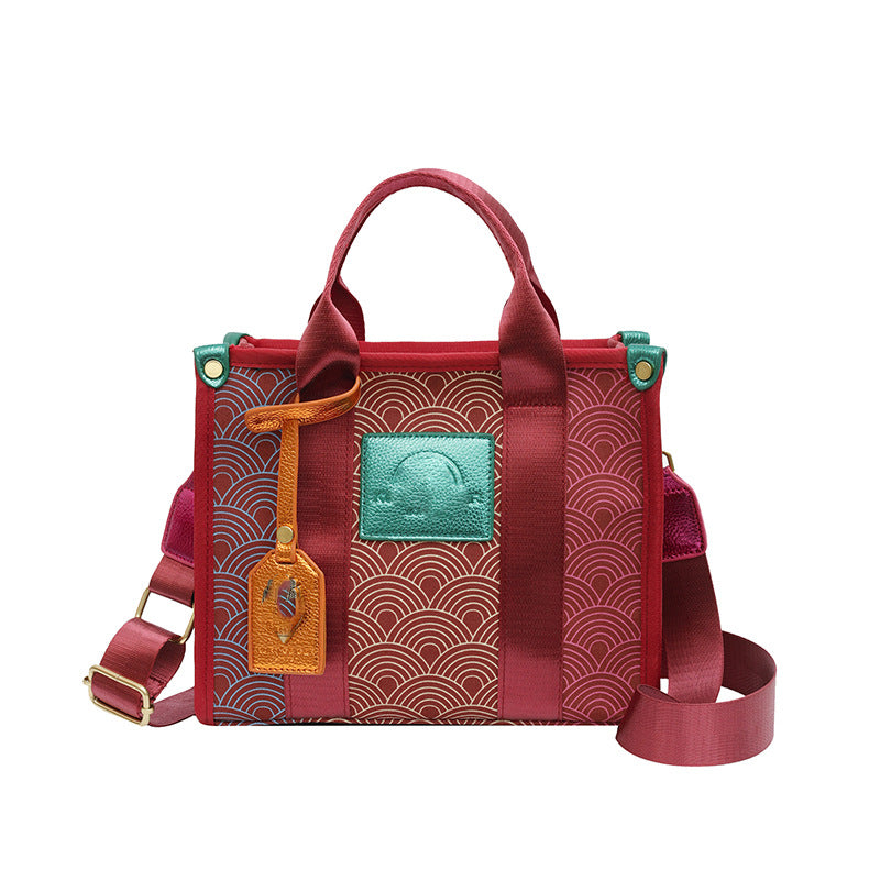 Trendy Women's Color-matching High-grade Large Capacity Crossbody Bags