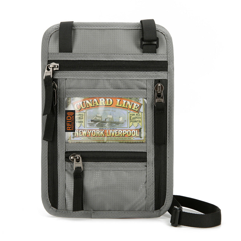 Passport Hanging Neck Multifunctional Waterproof Document Id Package