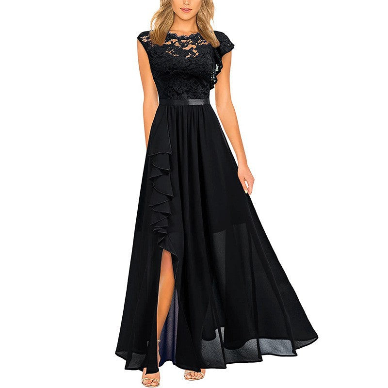 Slouchy Charming Dress Lace High Waist Dresses