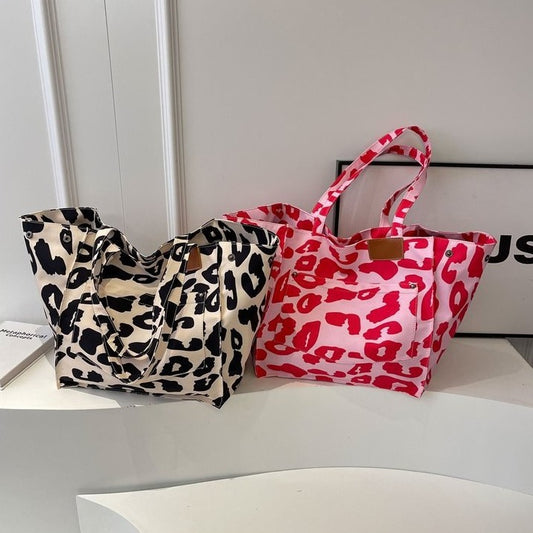 Women's Large Capacity Fashion Canvas Trendy Niche Tote Bags