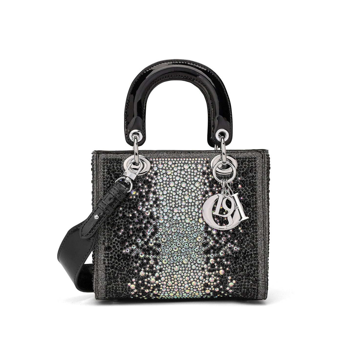 Women's Cowhide Fashionable Exquisite French Minority Rhinestone King Diamond Bags