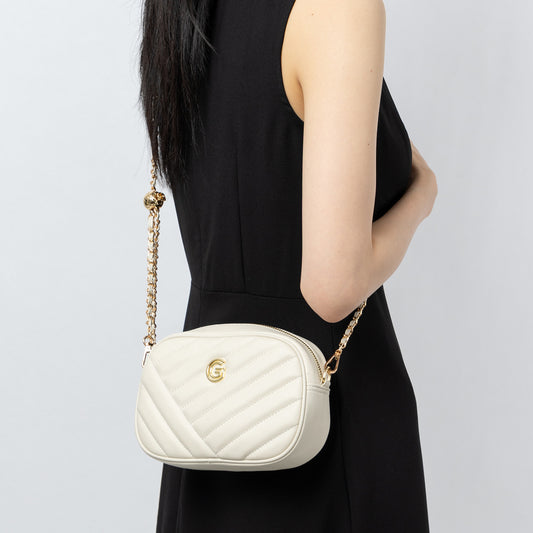 Women's Summer Genuine Leather Rhombus Chain Fashion Crossbody Bags