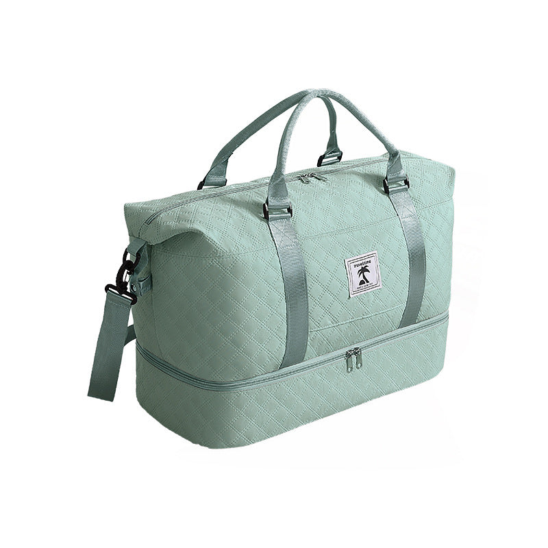 Rhombus Storage With Shoe Compartments Short Trip Yoga Fitness Bags