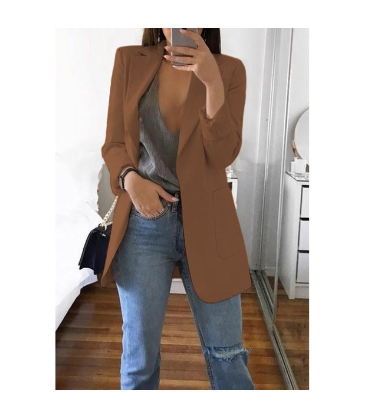 Comfortable Women's Fashion Polo Collar Graceful Cardigans