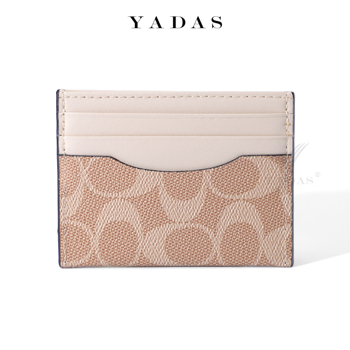 Zipper Oval Printing Aging Pattern Fashion Card Holder