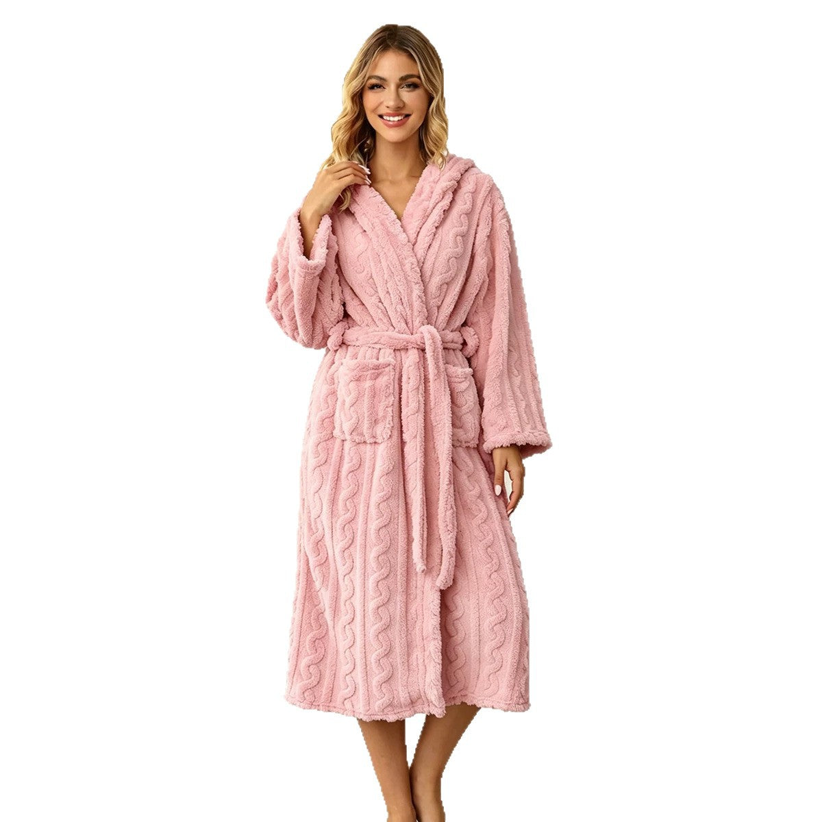 Women's Warm Thickened Jacquard Long Sleeve Pajamas Women's Sweater, Sweater