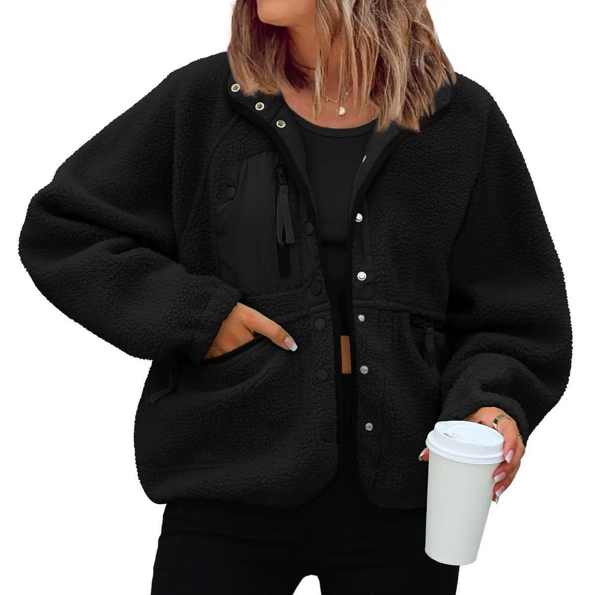 Women's Graceful Polar Fleece Sports Leisure Jackets