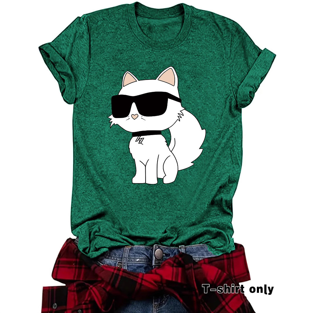 Fashion Sleeve Female White Sunglasses Cat Shorts