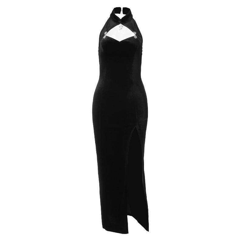 Summer Dark Style Elegant Palace Suede Tops