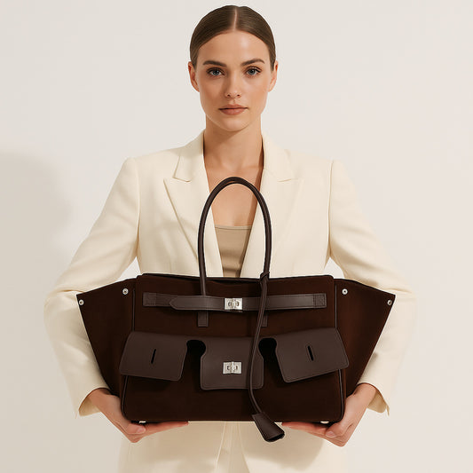 Slouchy Creative Cowhide Commuter Portable Punk Shoulder Bags