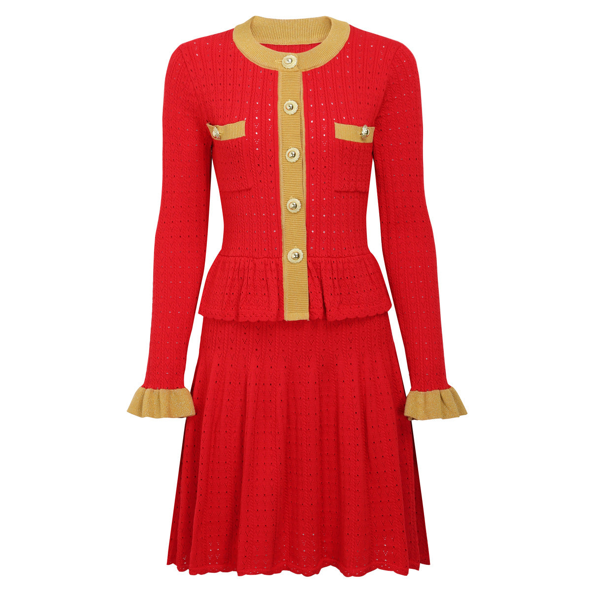 Quality Long Sleeve Round Neck Fishtail Dresses