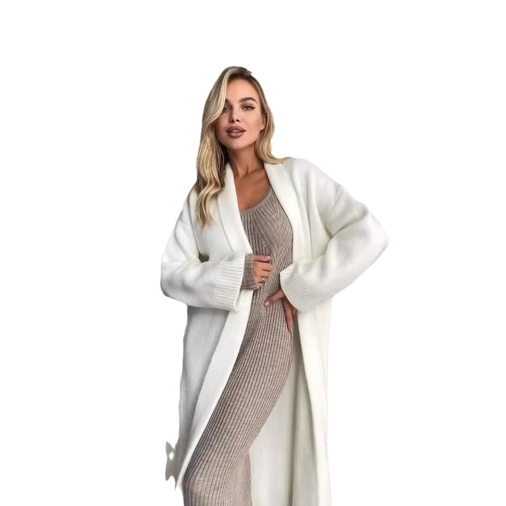 Women's Stylish Elegant Collarless Long For Sweaters