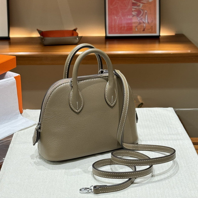 Women's First Layer Cowhide Sheep Pattern Mini Handbags