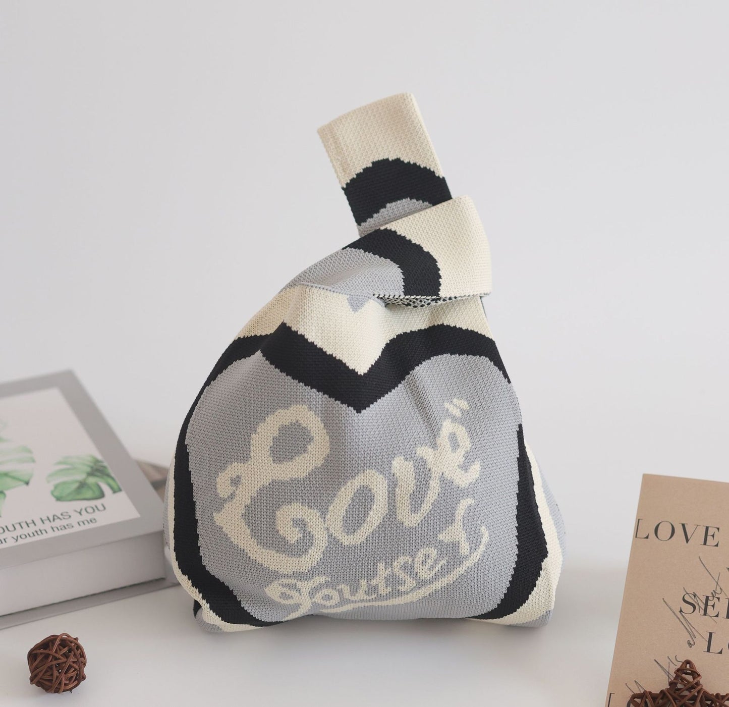 Women's Stylish Knitted Woven Vest Simple Handbags