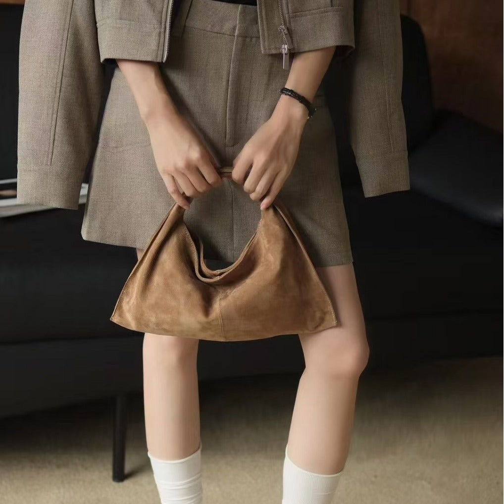 Women's Design Vintage Frosted Cashmere Triangle High Sense Large Handbags