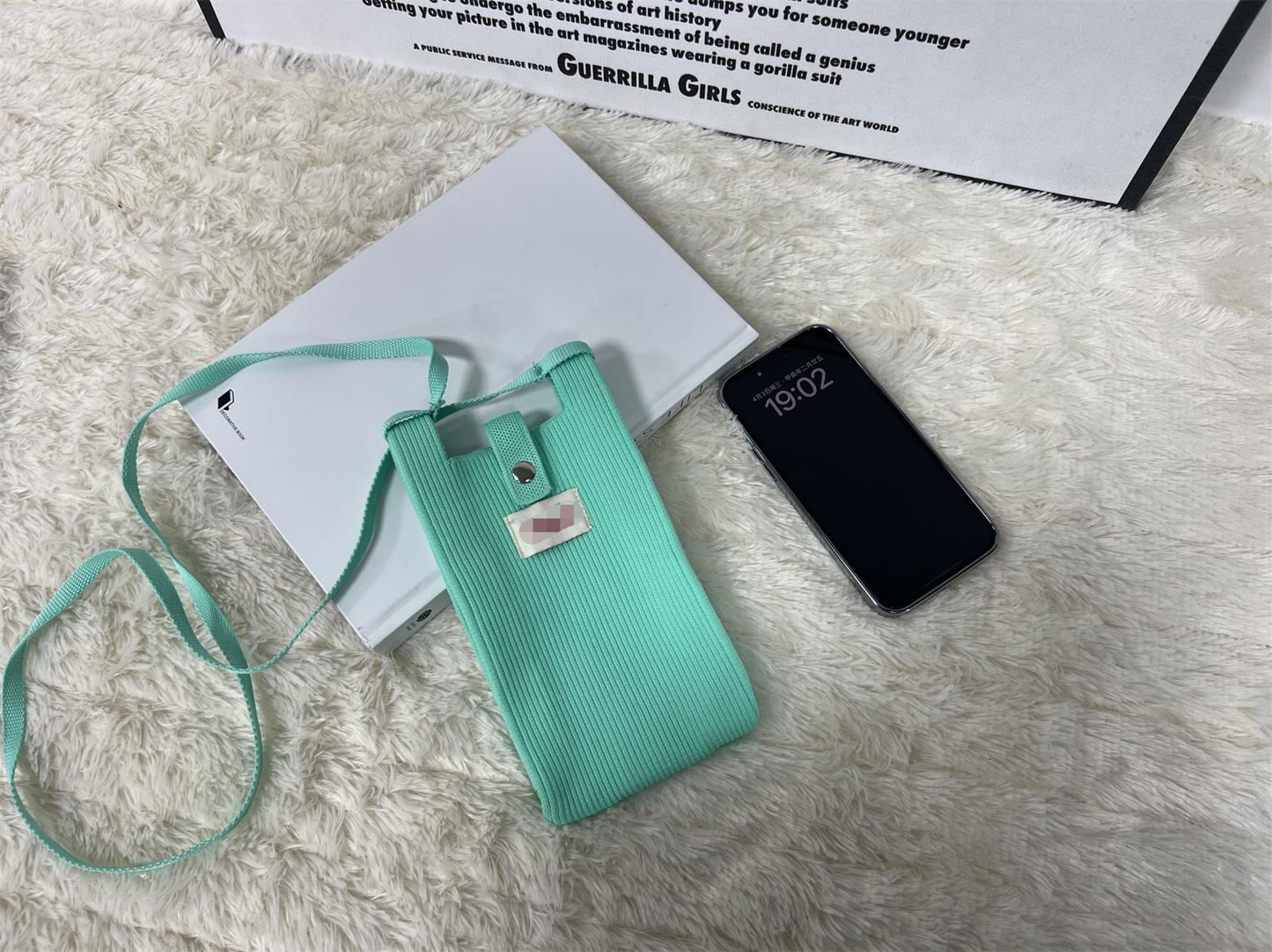 Spring Solid Color Cell Vertical Mini Simple Change Phone Bags