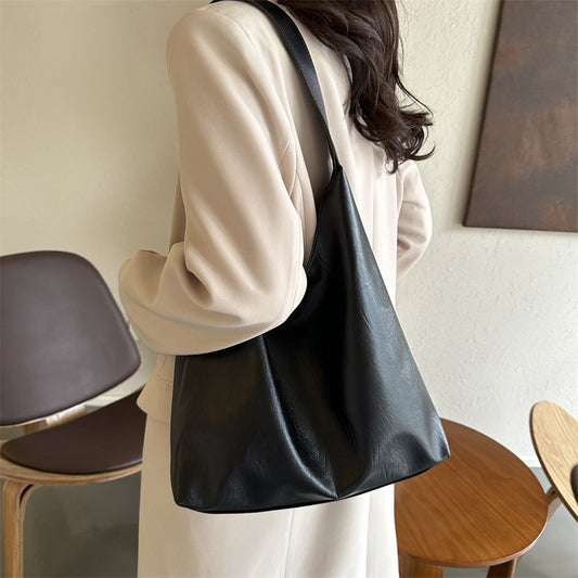 Women's Large Capacity Winter Korean Texture Trendy Tote Bags
