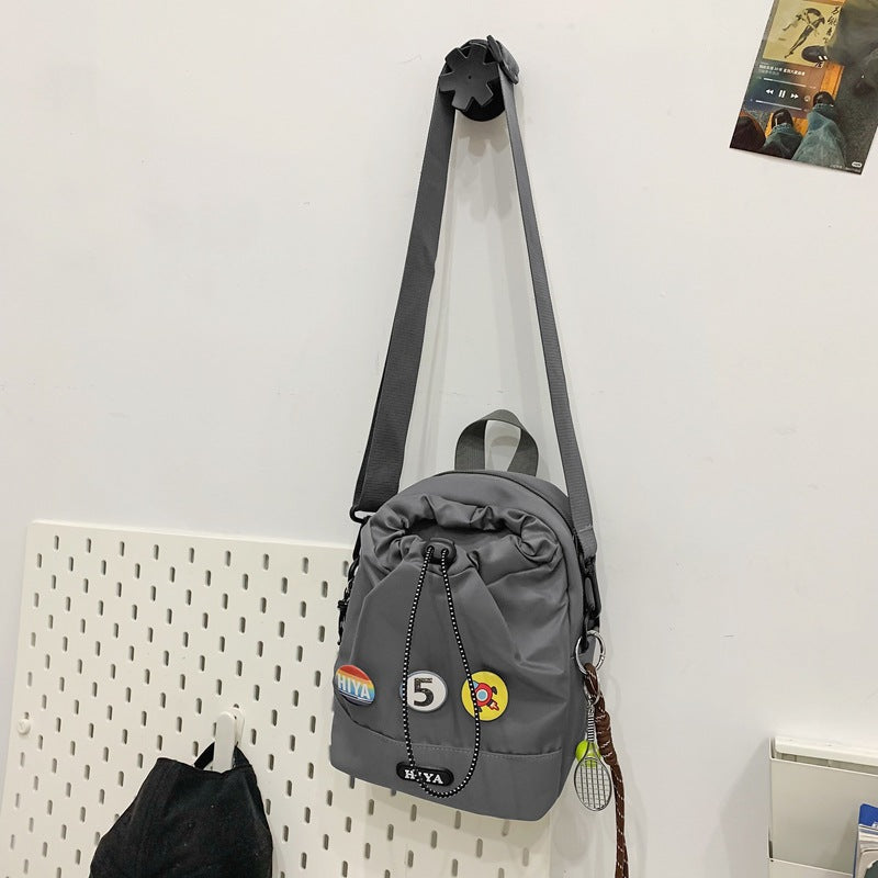 Women's Cycling Personalized Drawstring Kettle Trendy Walking Men's Messenger Bags