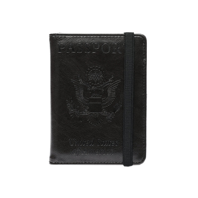 Vaccine Passport Leather Sheath Storage Document Bags