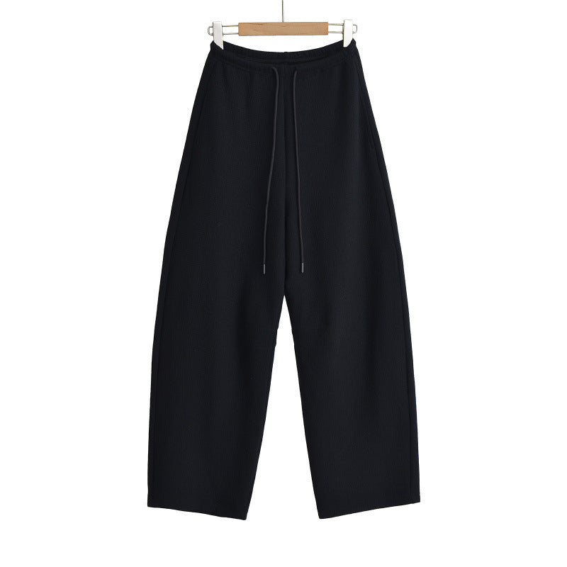 Women's Texture Curved Narrow Waist Banana Library Pants