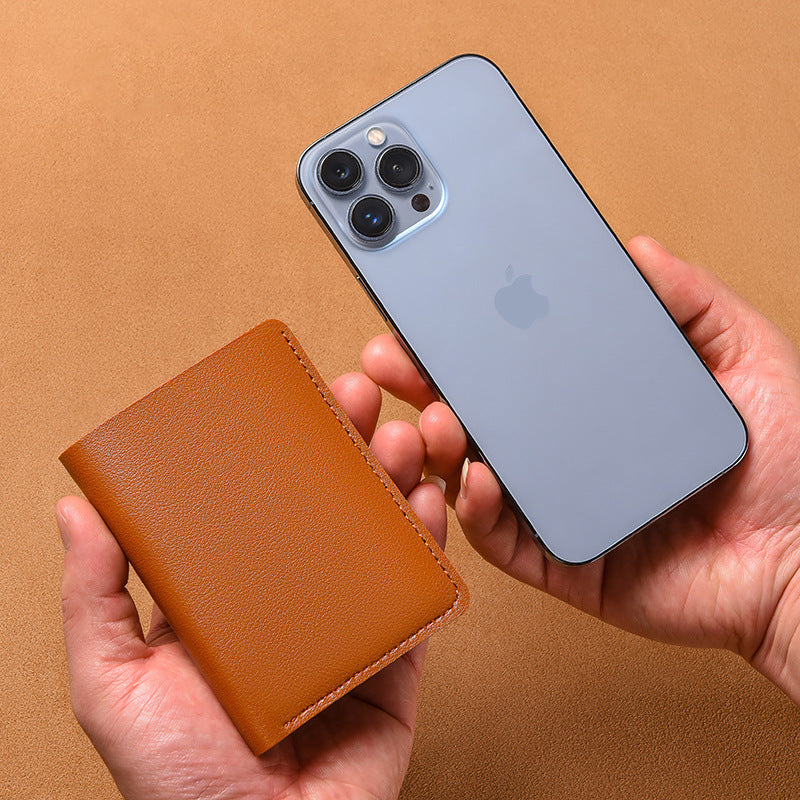 Women's Short Simple Mini Thin Folding Driving Ladies Wallets