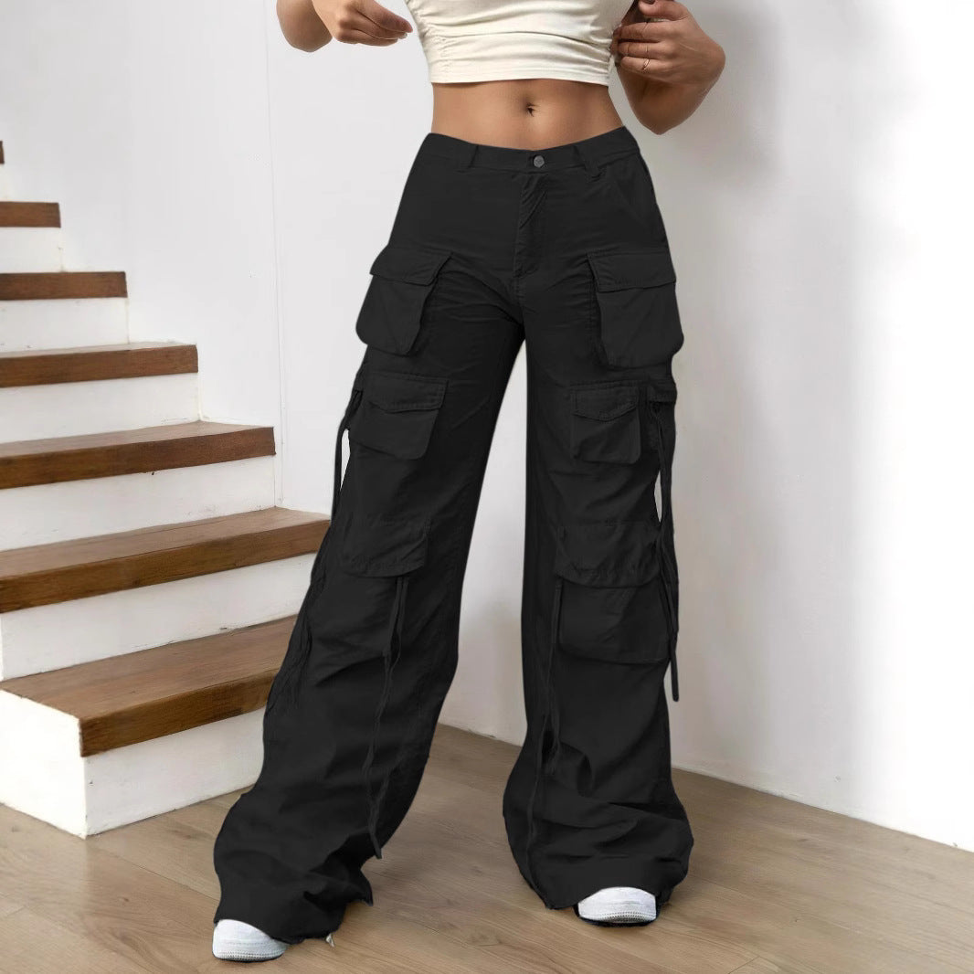 Women's Overalls Functional American Fashion High Street Pants