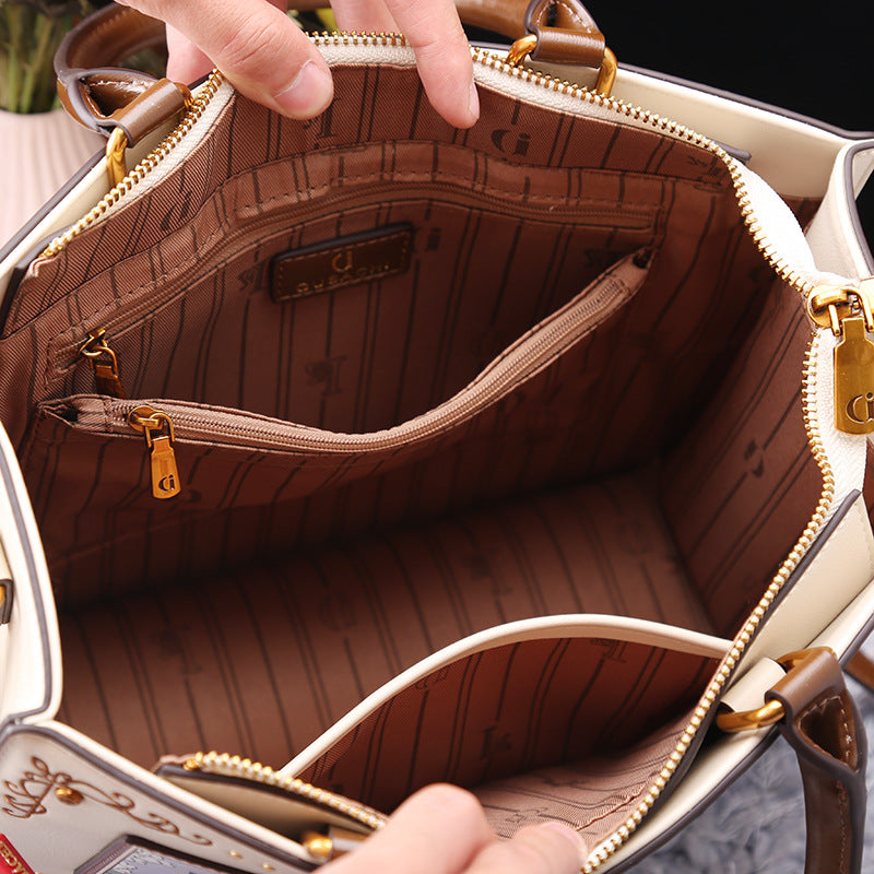 Graceful Women's Cat Embroidery Beads Advanced Handbags