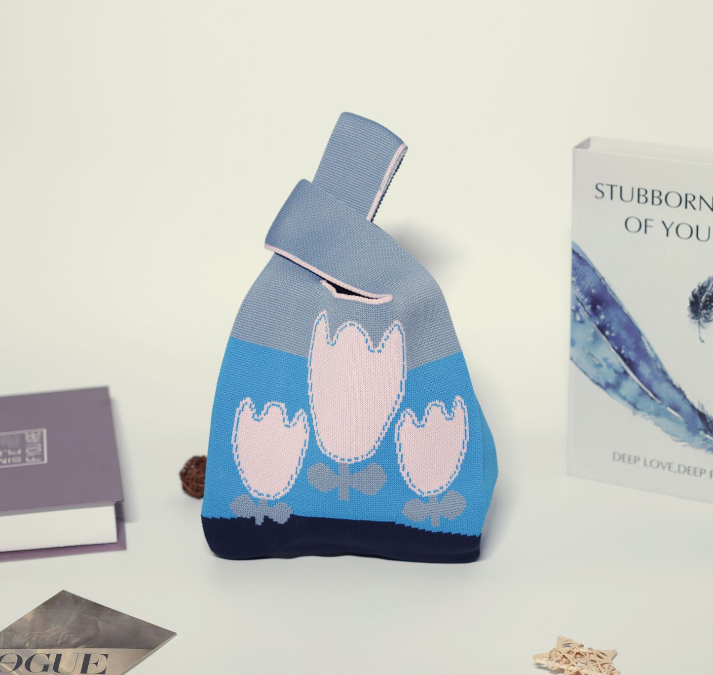 Women's Stylish Knitted Woven Vest Simple Handbags