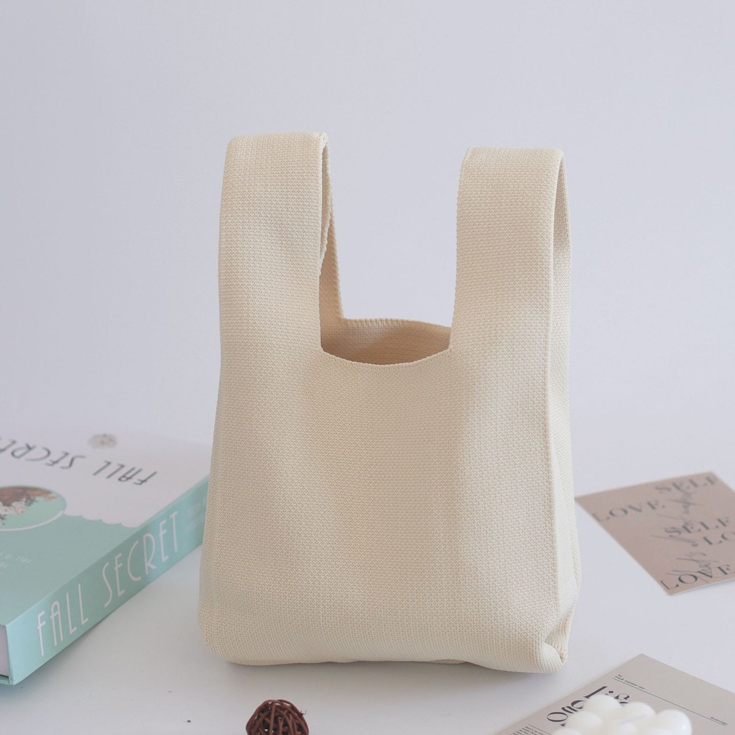 Women's Knitted Woven Vest Simple Gift Handbags