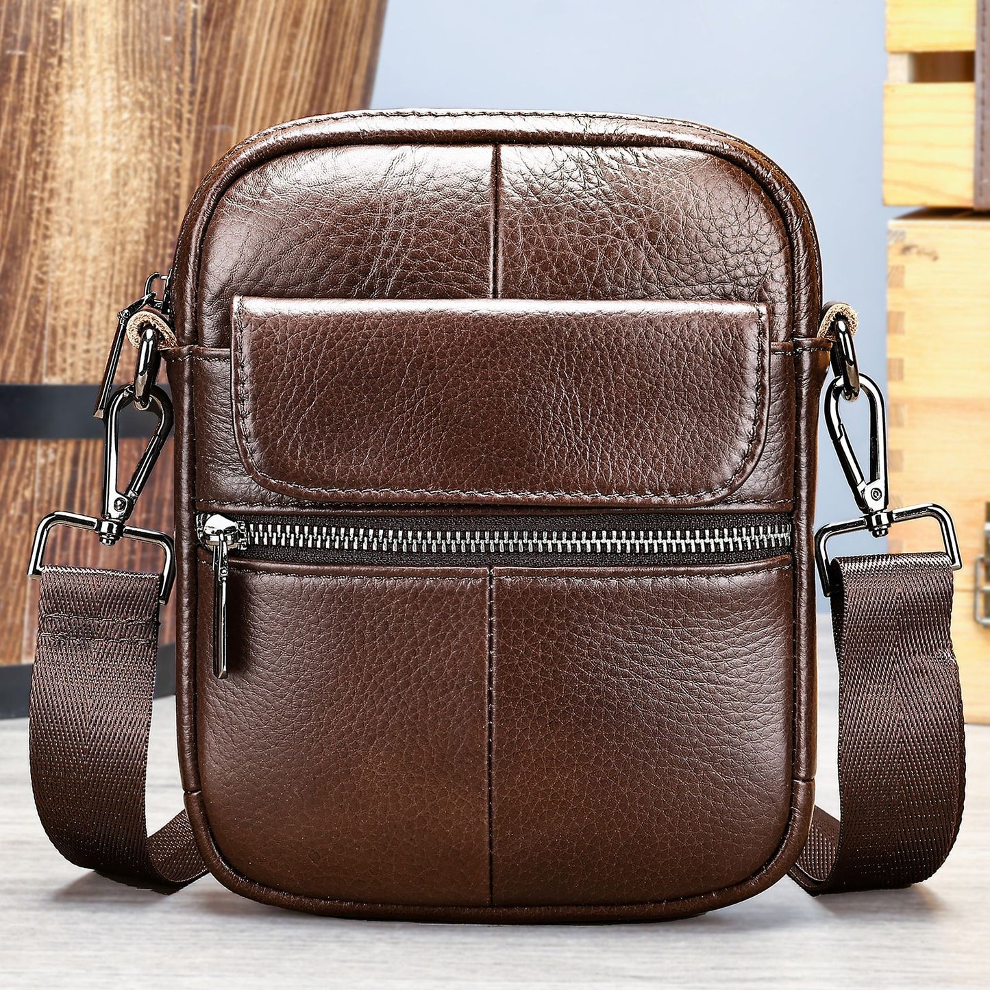 Men's Genuine Leather High-grade First Layer Fashion Men's Messenger Bags