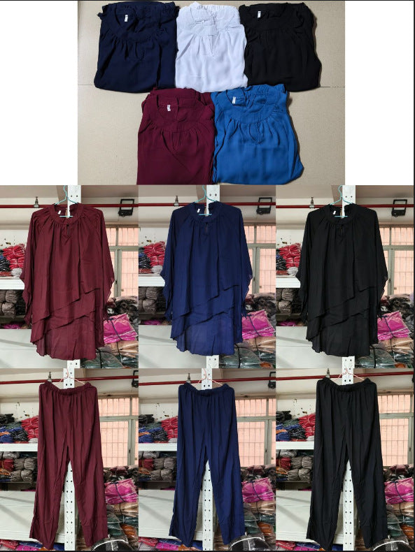 Beautiful Women's Solid Color Loose Irregular Fashion Casual Suit