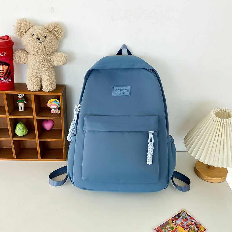 Women's High-grade Canvas Boys High Simple Large Middle School Students' Schoolbags