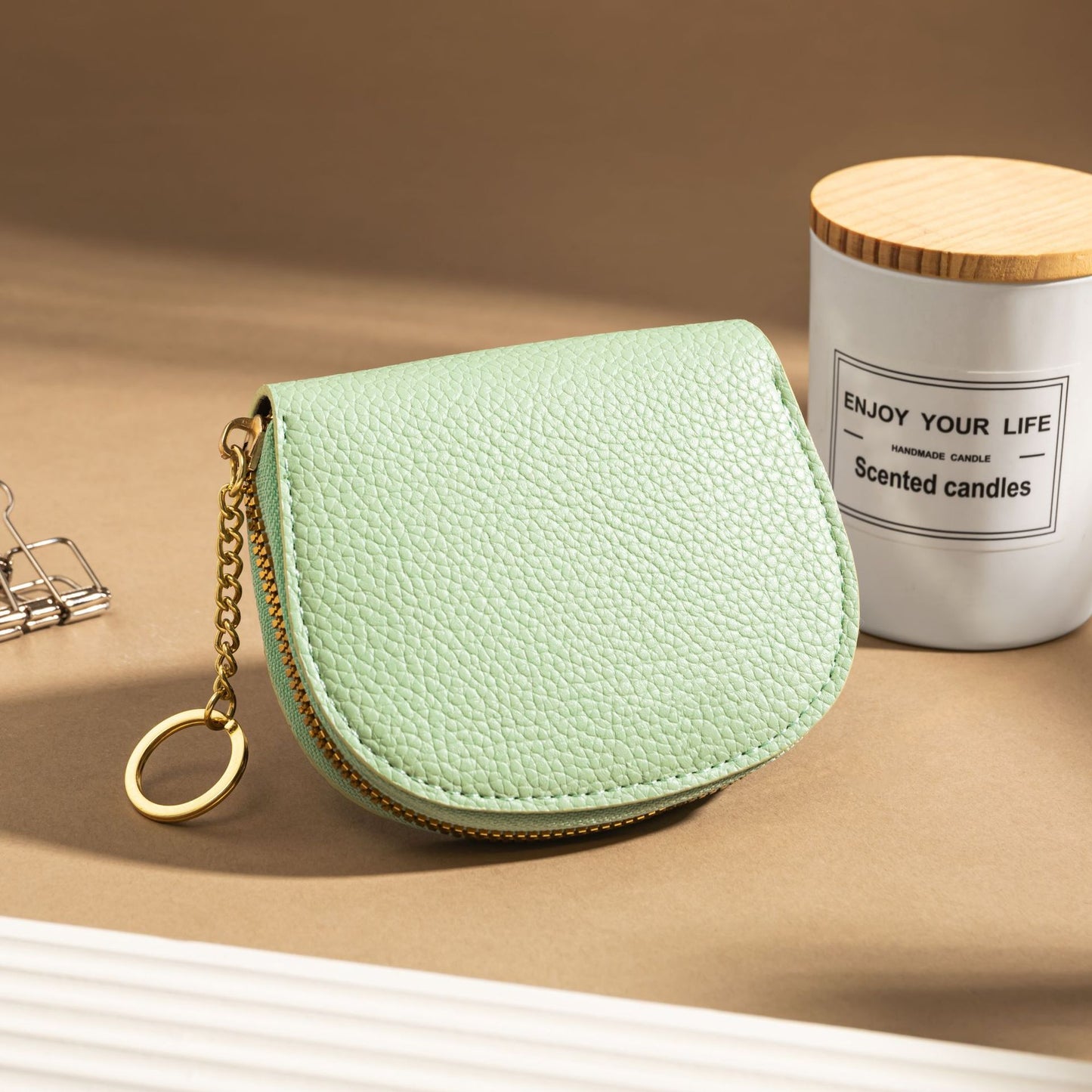 Semicircle Expanding Female Multiple Slots Large Capacity Sleeve Card Holder