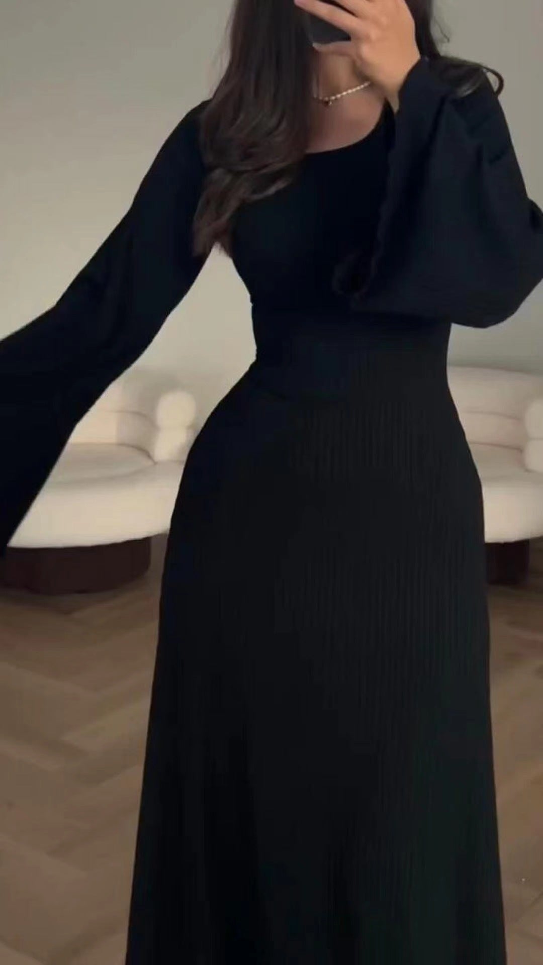 Women's Long Sleeve Loose Leisure Professional Dress