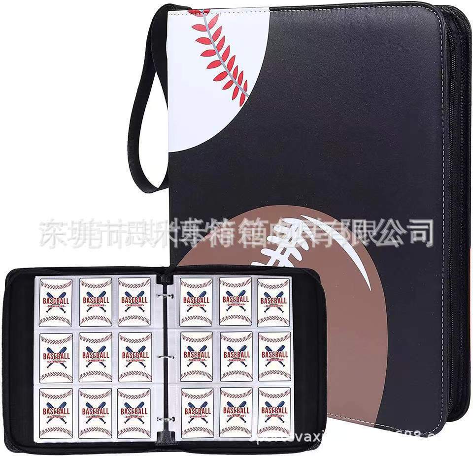 Elegant Binder Zipper Book Game Collection Card Holder